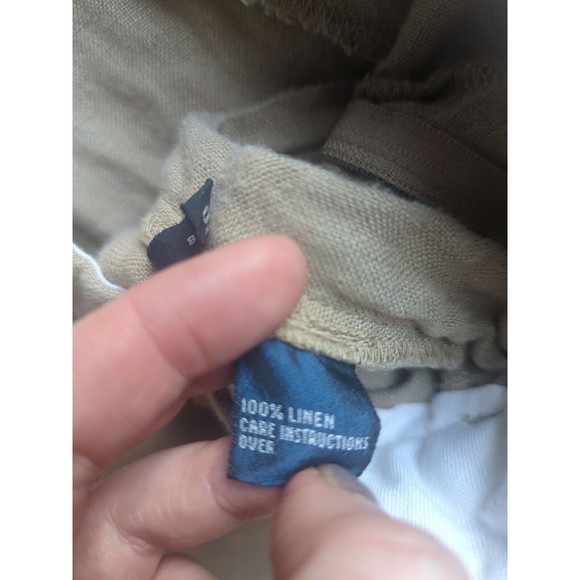 VTG Polo By Ralph Lauren Men’s Linen Flax BrownCASUAL DRESS PANTS TROUSERS 36/30 - Picture 5 of 15